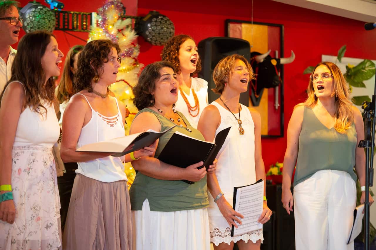 Latin Choir Brisbane durante una presentación.