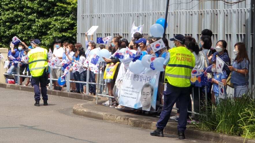 Korean-Austrailans are wating for South Korean president Moon Jae-in 