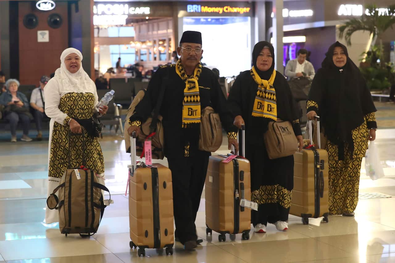 Indonesians scheduled to travel to Saudi Arabia for a minor pilgrimage are turned away from their flights.