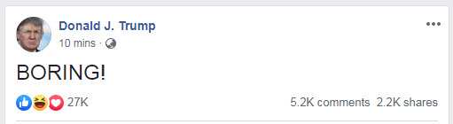 Donald Trump says he's bored ahead of G20 Summit