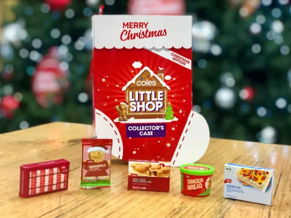 Coles’ Little Shop Christmas collectables.