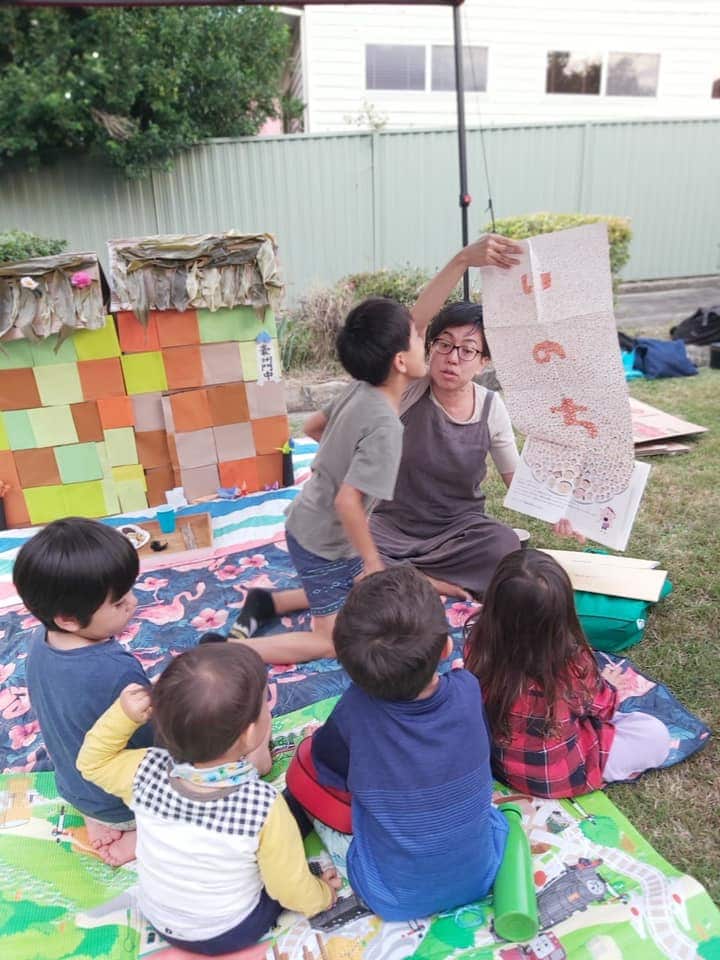 Due to the coronavirus pandemic, Kumiko Ho started reenacting Okinawan traditions in Sydney. The photo was taken at her version of Shimi Festival in Okinawa.