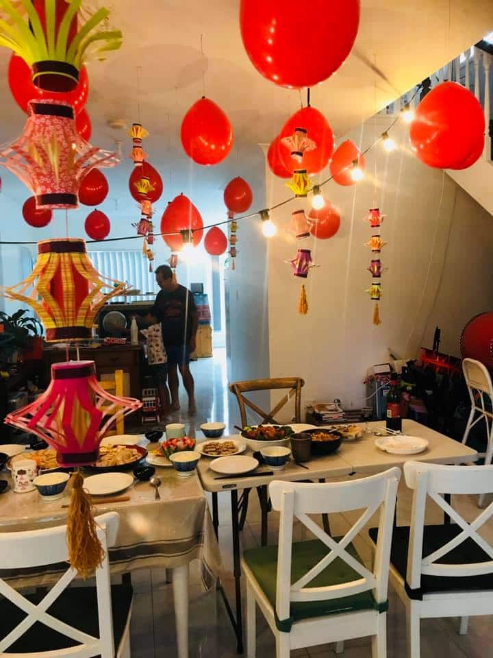 Lunar New Year feast at the residence of Kumiko Ho, a Sydney based Japanese sanshin (Okinawan musical instrument) player. Photo taken in 2020.