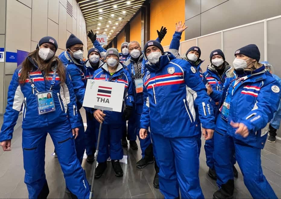 Thai national team in the Opening Ceremony of the Winter Olympic 2022, China