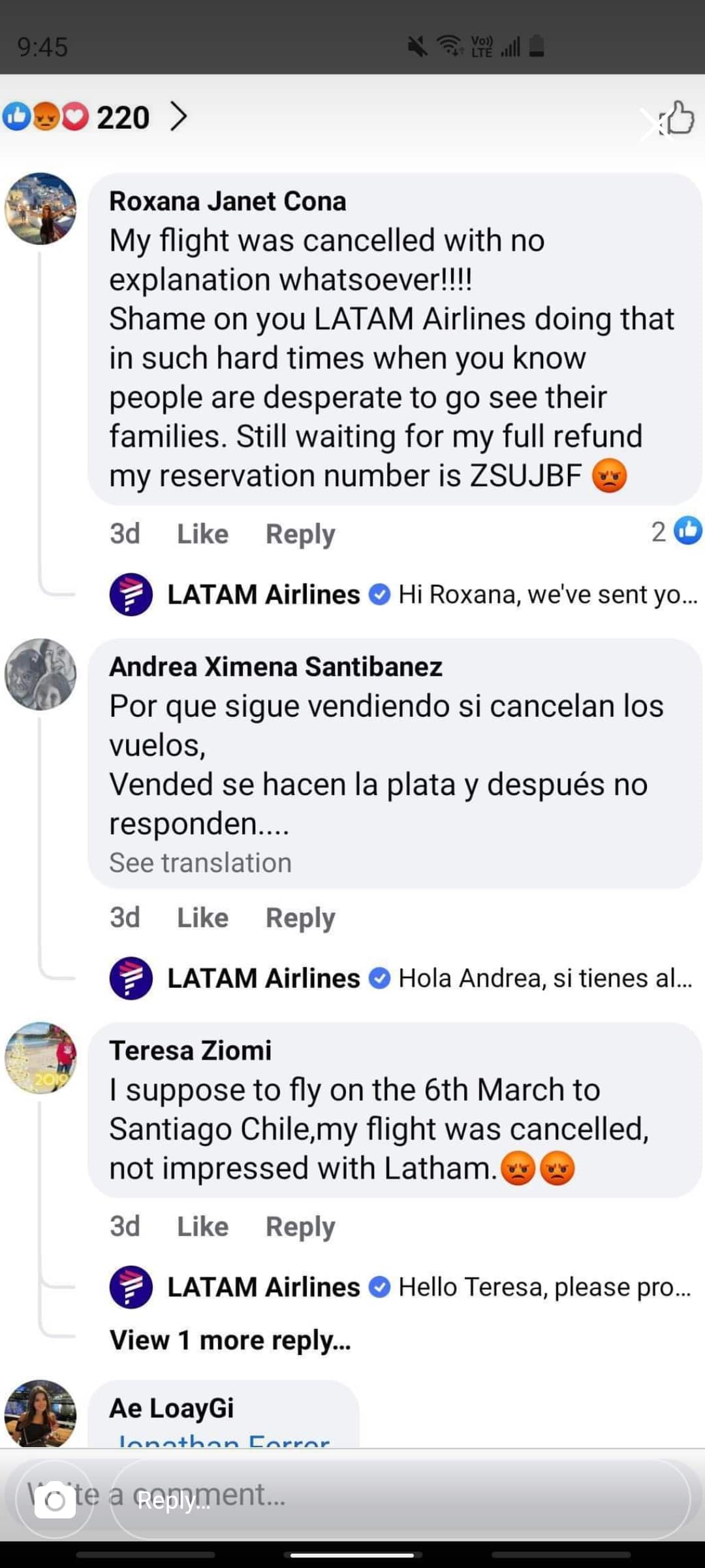 LATAM cancela vuelos de Australia y Nueva Zelanda  a Chile pese a emisión de billetes