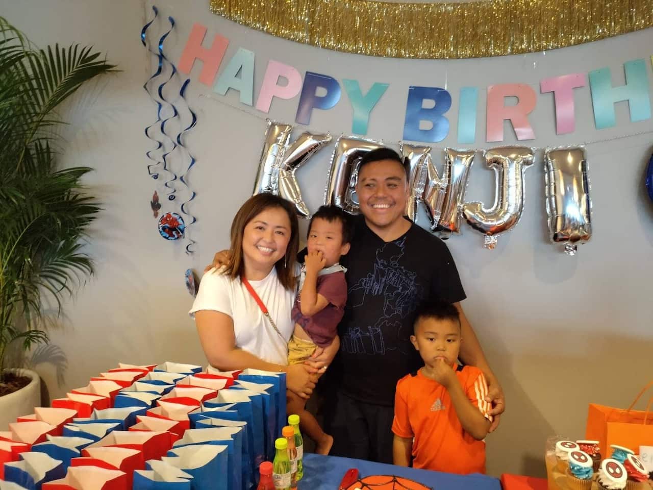 Sydney-based Japanese mum Ryoko Tacadena has a 3-year-old son, Shinji (next to Ryoko), who has a rare genetic disorder called KAT6A Syndrome.