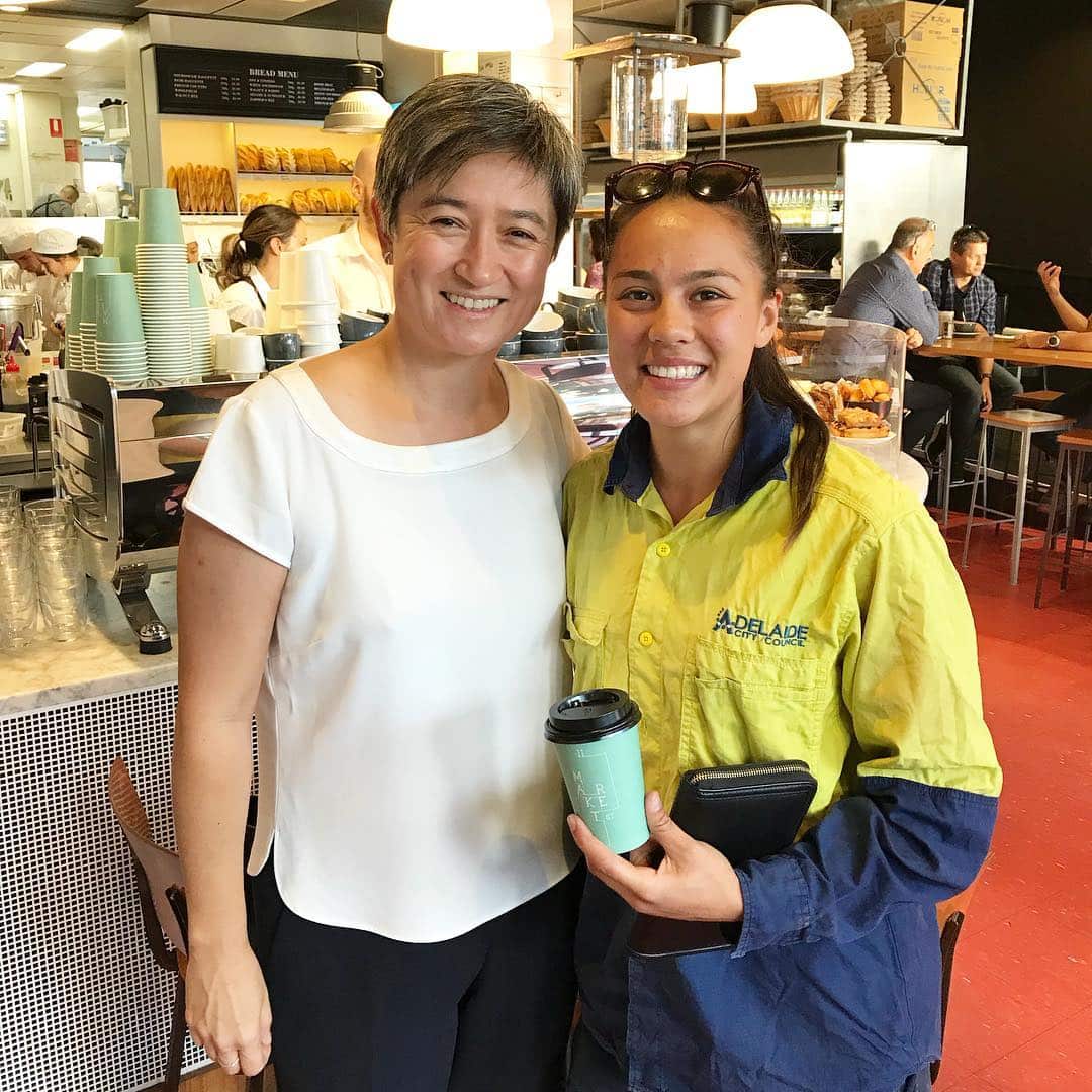 justine mules, aflw, penny wong