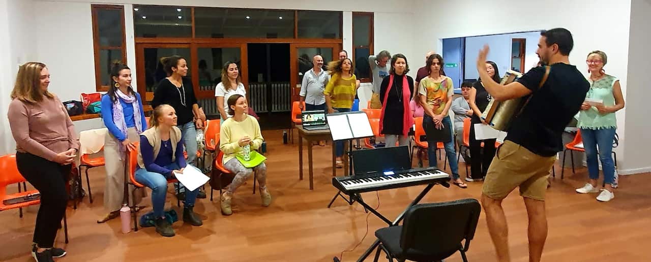Ensayo del Latin Choir Brisbane.