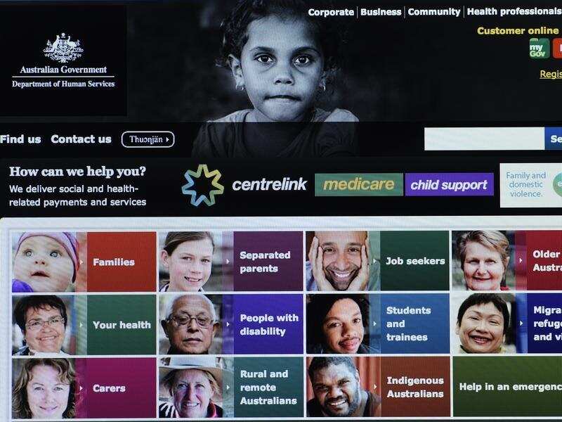A generic image of the Department of Human Services website.