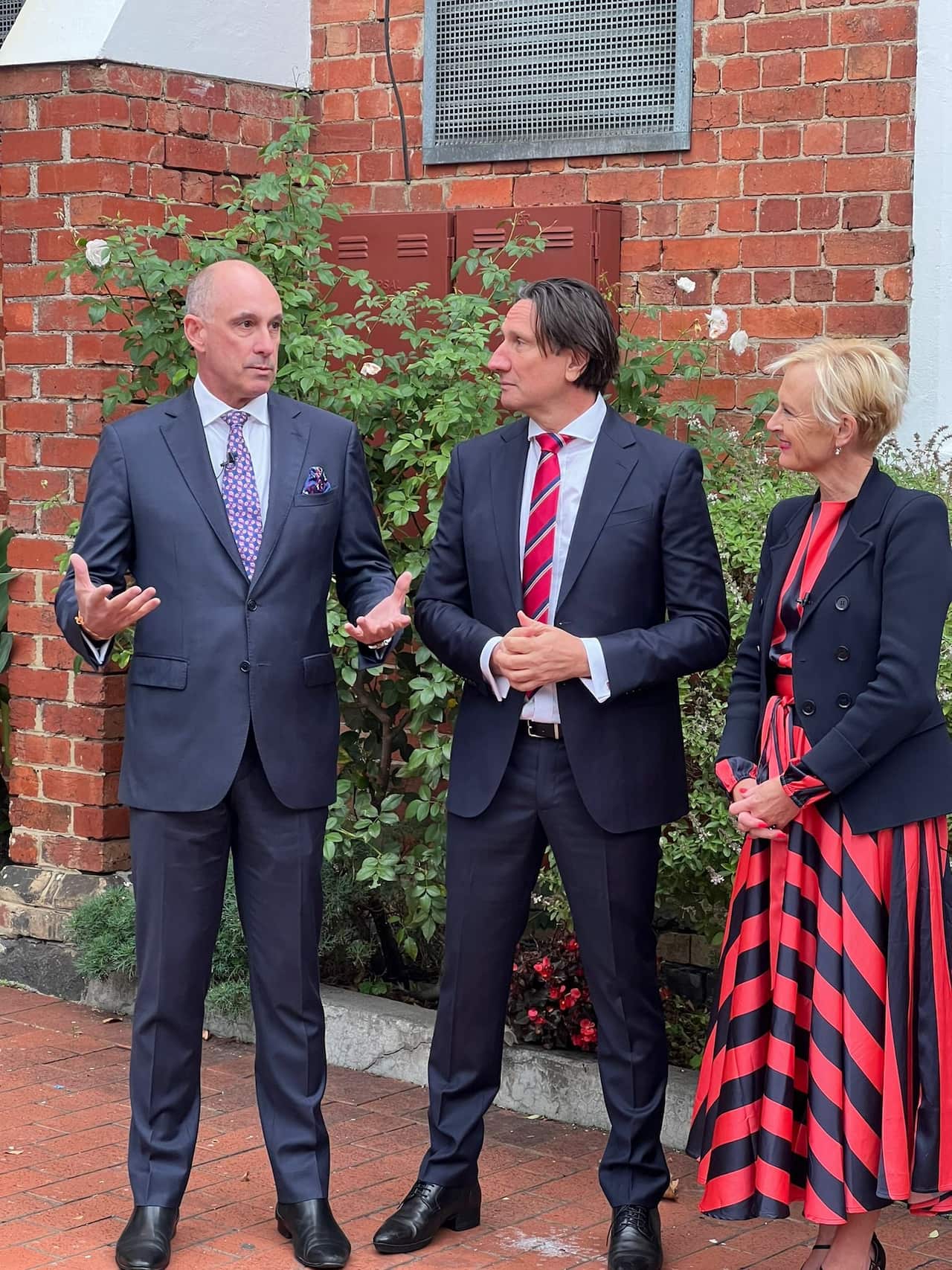 (L) David Van, Bill Papastergiades, Katie Allen.  