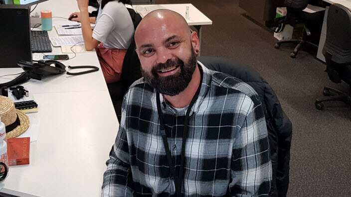 Danny Teece-Johnson, NITV journalist from the Gomeroi nation.