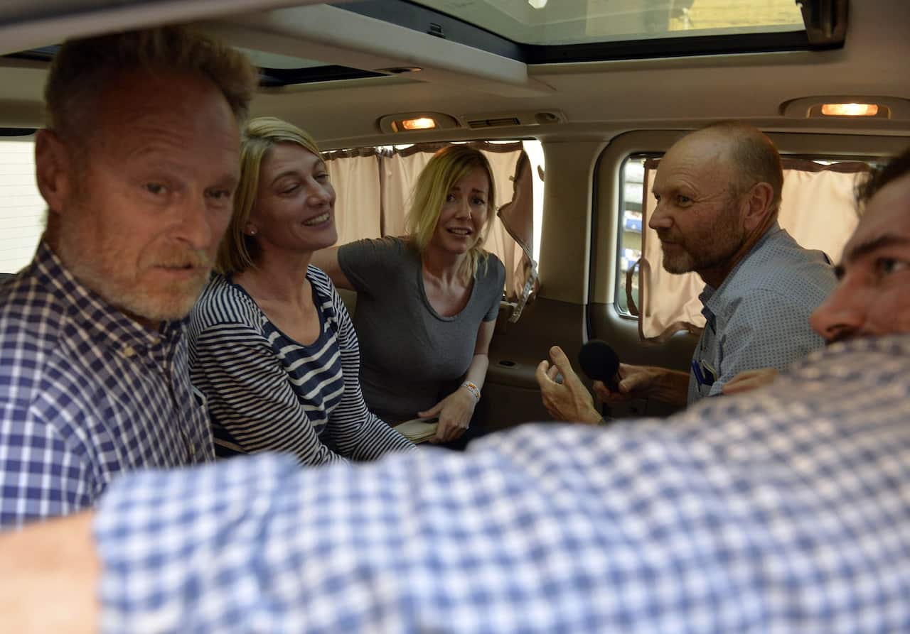 The 60 Minutes crew and Sally Faulkner are released from prison in Beirut
