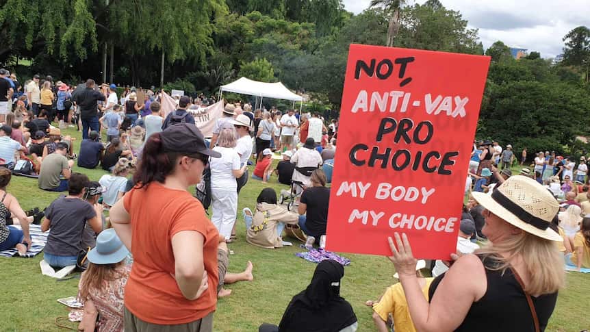 Anti-vaccine activists object to governments trying to dictate mandates to them.