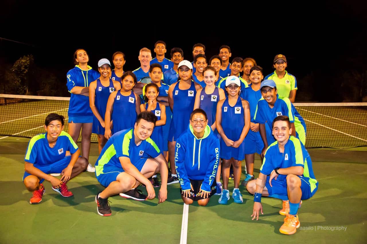 Coach Patricia Puzon and her students