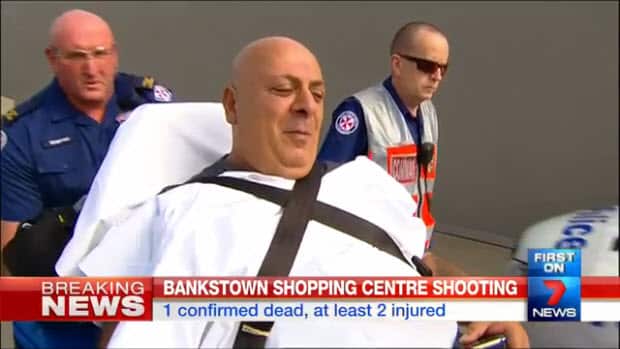 'It was fireworks': Bankstown shooting victim jokes on way to ambulance 