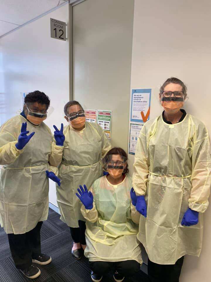 Four members of the Dubbo Regional Aboriginal Health Service