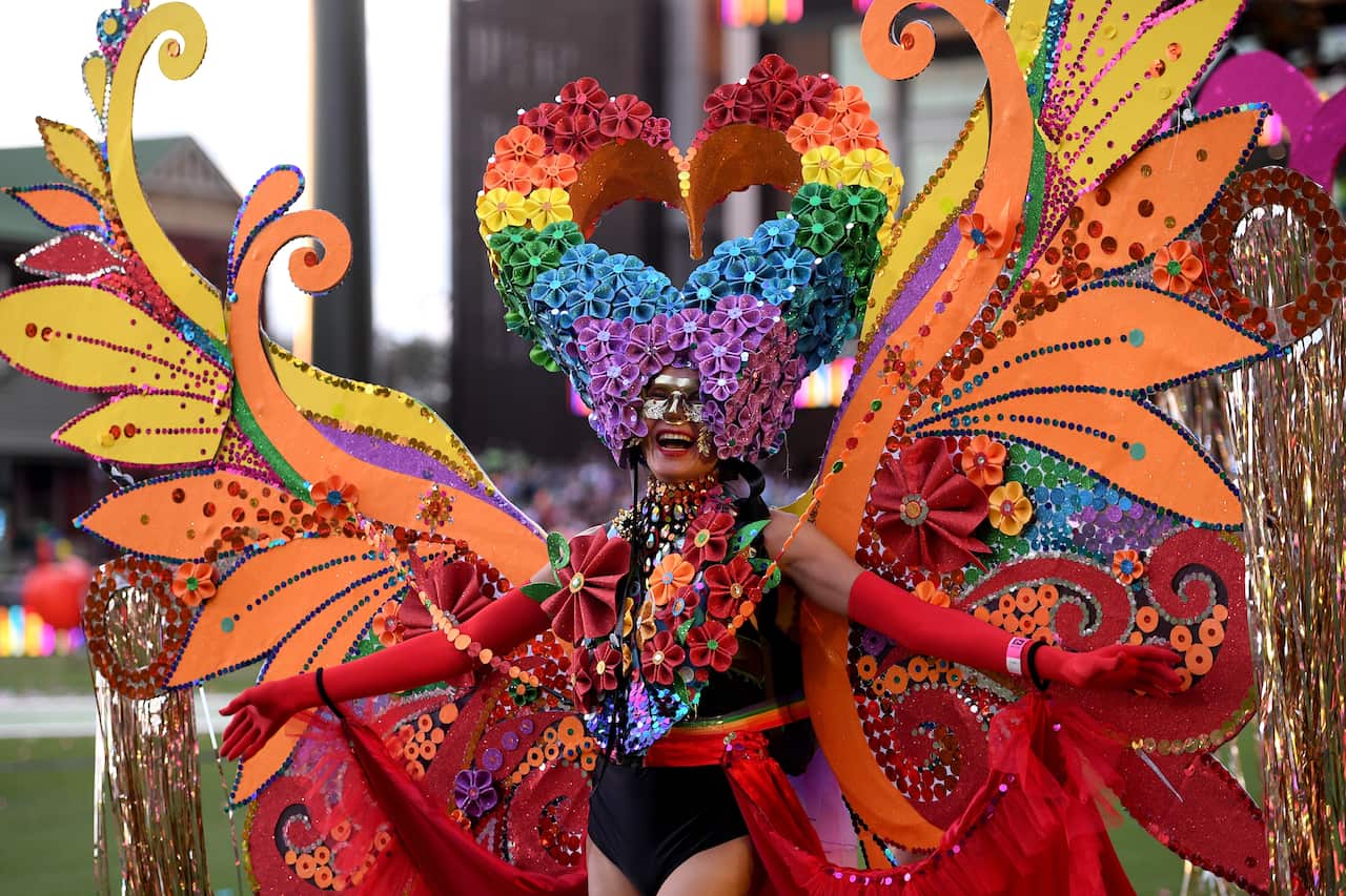 The 43rd annual Gay and Lesbian Mardi Gras parade.