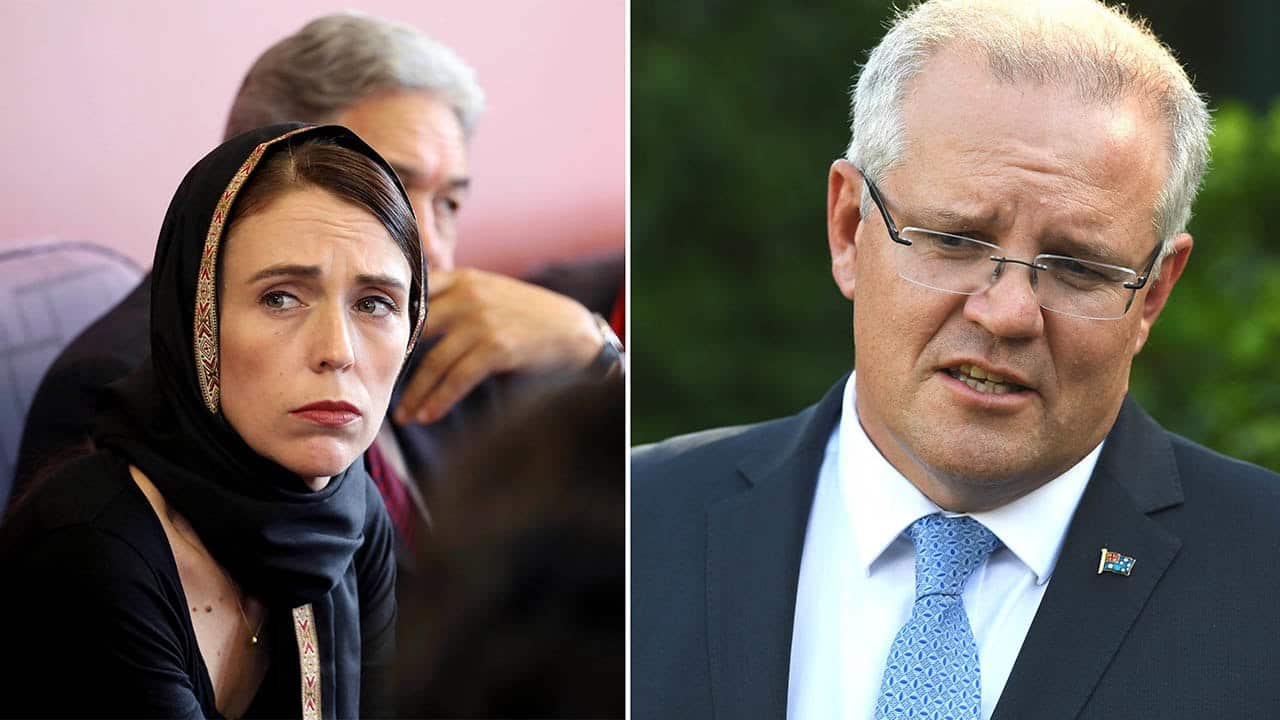 Scott Morrison and Jacinda Ardern express condolences to those lost in New Zealand's twin-mosque mass shooting.