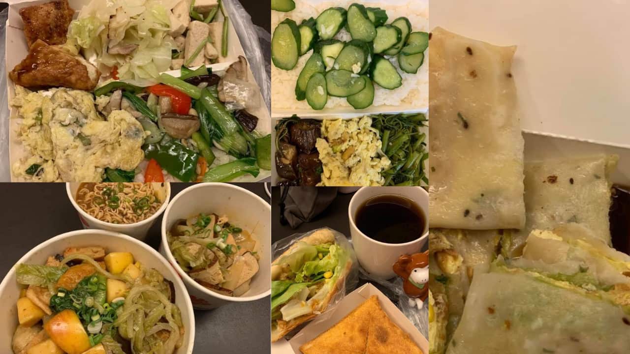 Ashley在隔离期间的餐点