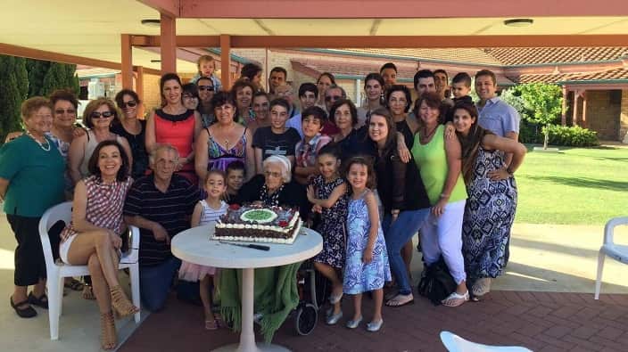 Ms Helen Stamelos's family! She had 3 sons, one daughter, 11 grand children and 30 great grandchildren. 