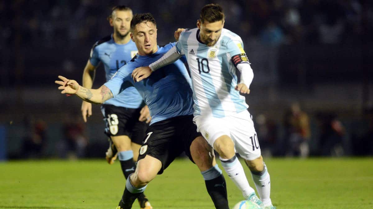 Uruguay - Argentina match. 