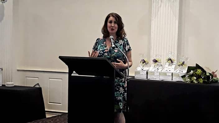 Guest speaker Ms Melina Schamroth. 