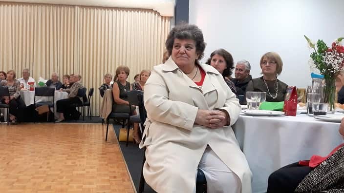 Volunteer Eleni Kofteros at "Pronia's" Christmas Party for the volunteers. 