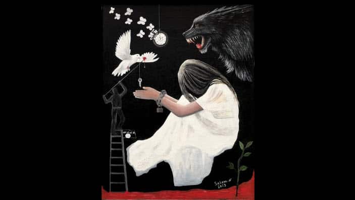 Painting by artist Salam Noah