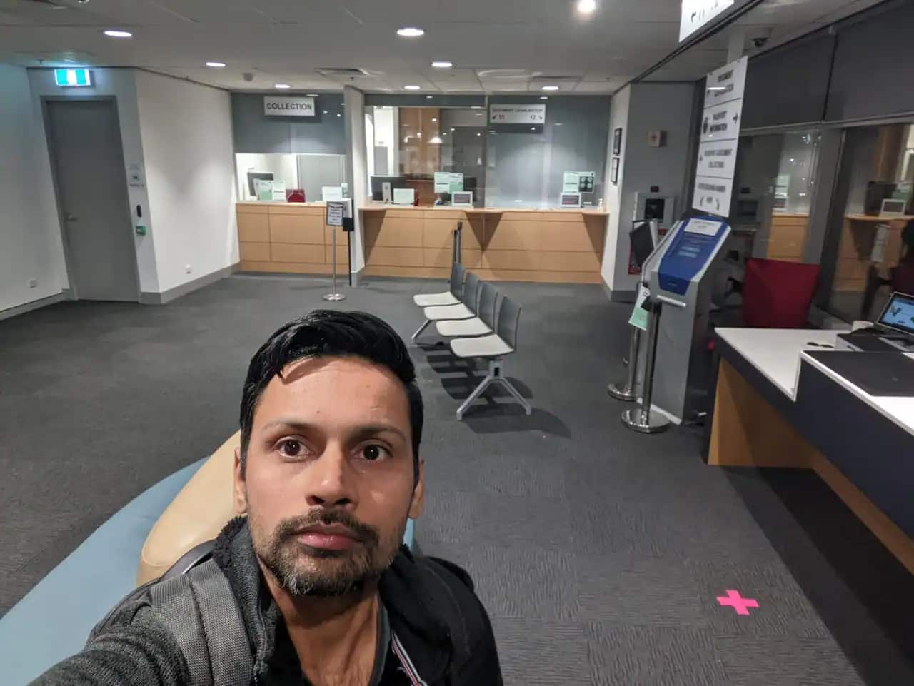 Sreenith Kulangarath spent 10 hours queuing at the Sydney passport office on Tuesday.