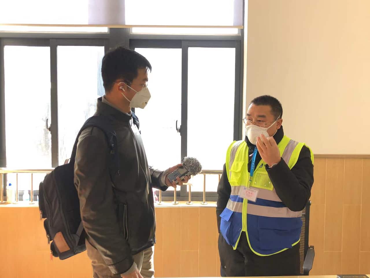 Reporter Mr. Xingjian Li in Wu Han