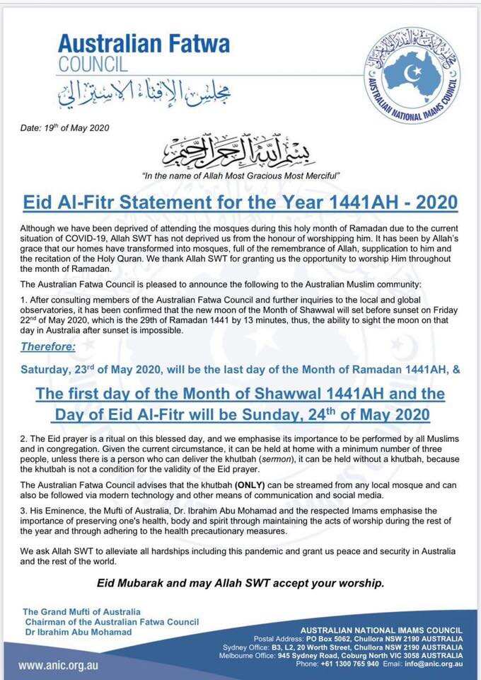 EID Al-Fitr 2020