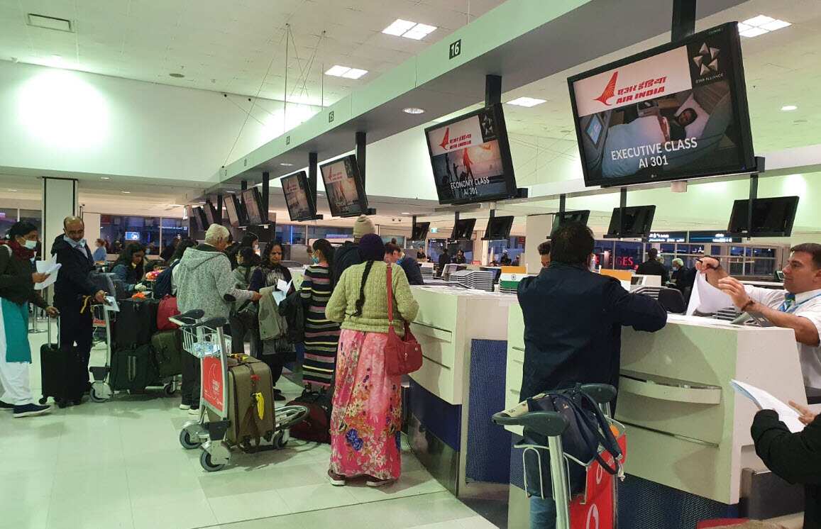 Air India special flight to Ahmedabad takes off from Sydney.
