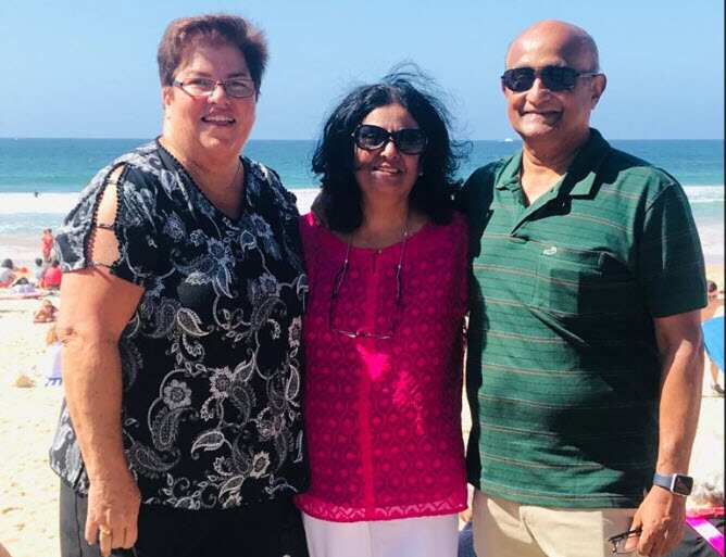 Sunu Kurian from Kerala and Anne Boyton from Sydney.