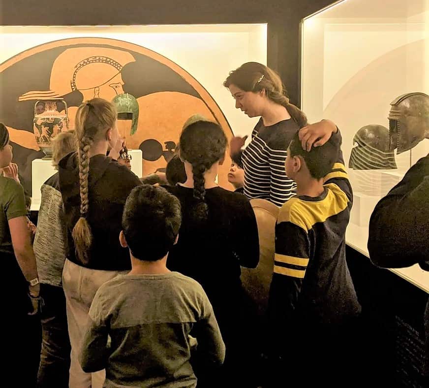 Valentina Bydanova, one of the educators of the Hellenic Museum.