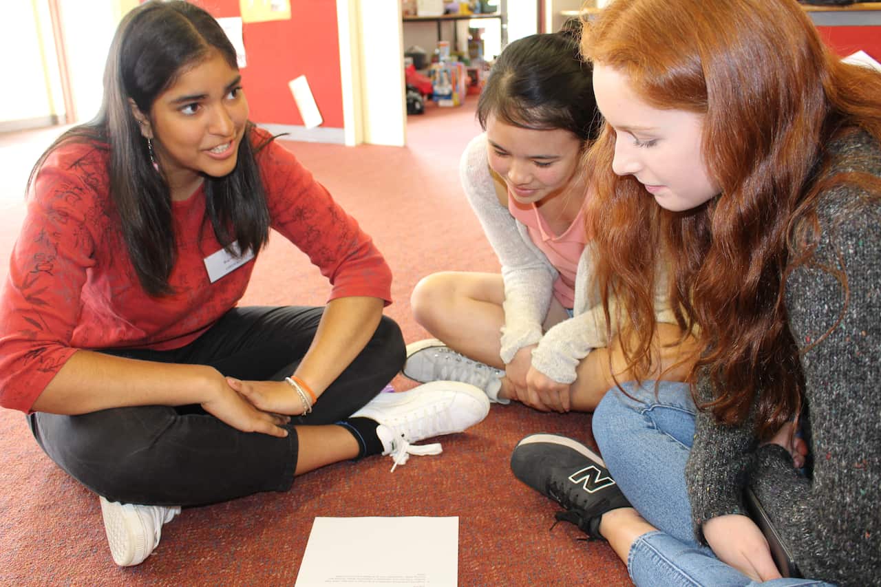 Le studentesse di uno scambio culturale