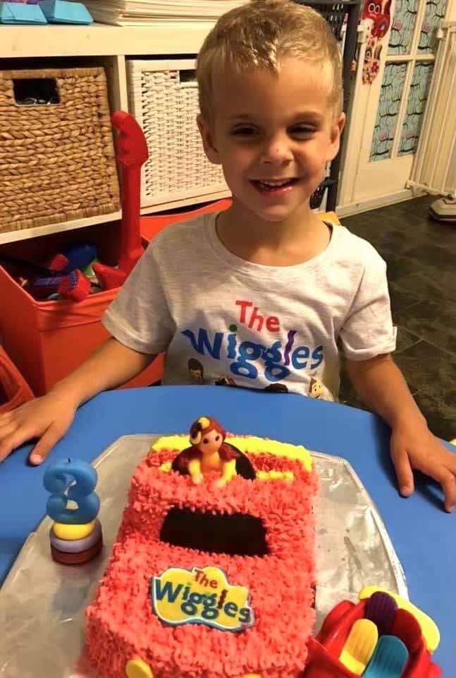 The child who received a free birthday cake from Ms Qu