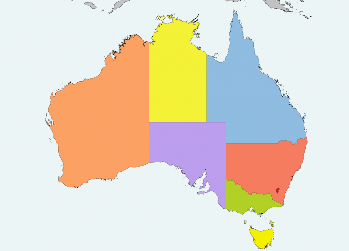  Map of Australia