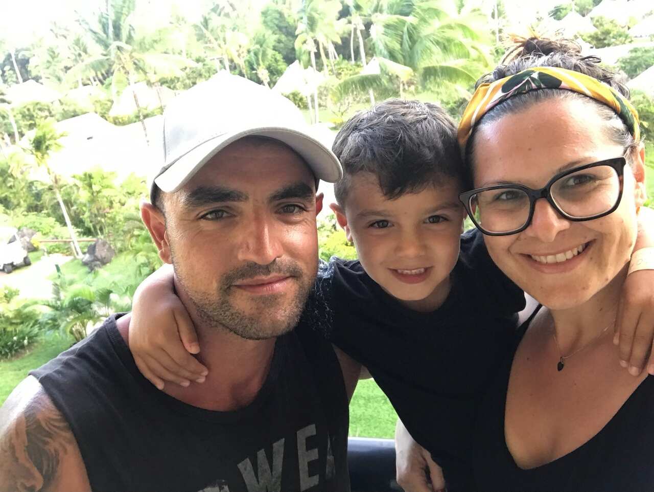 Daniella and Omar Baghdadi with their son Noah.
