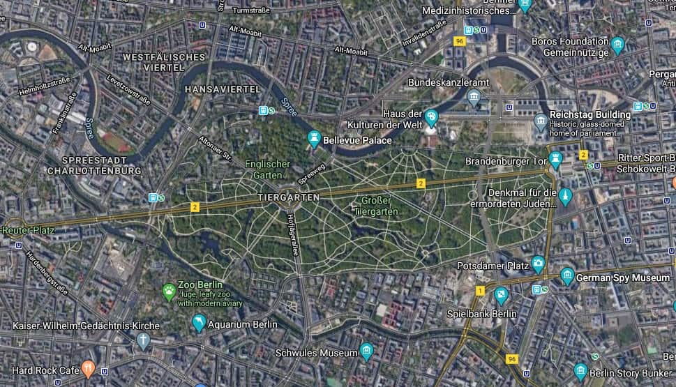 The shooting took place in a public park in the middle of Berlin.