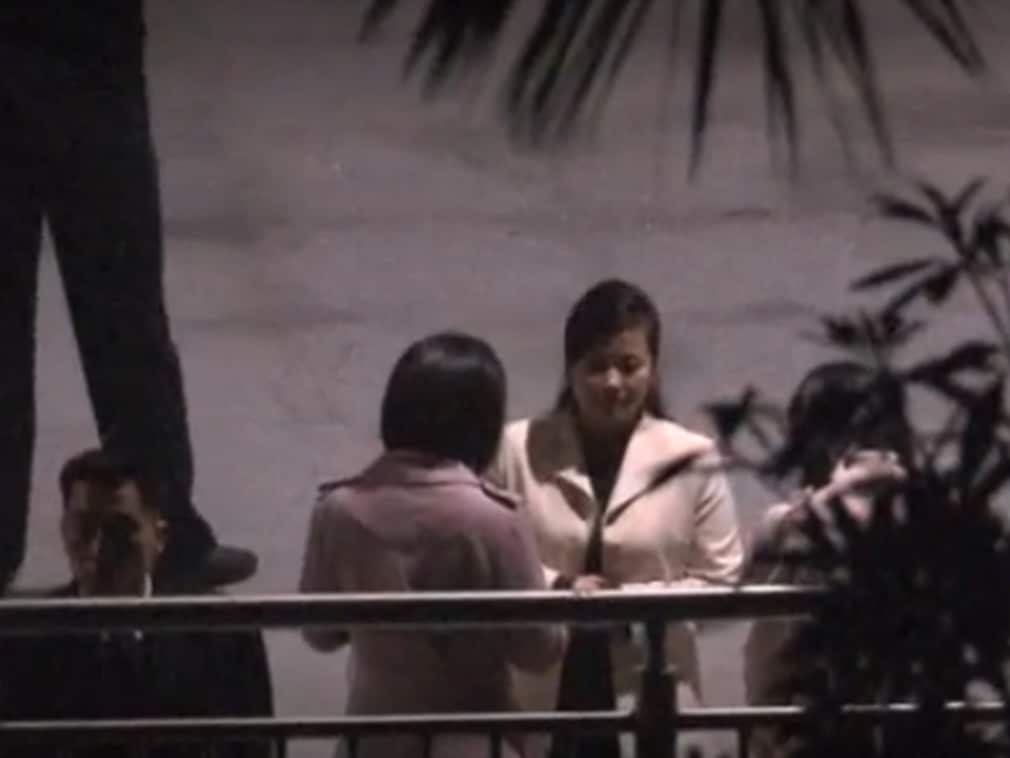 On his way to Vietnam, Kim Jong Un took an early smoke break. 