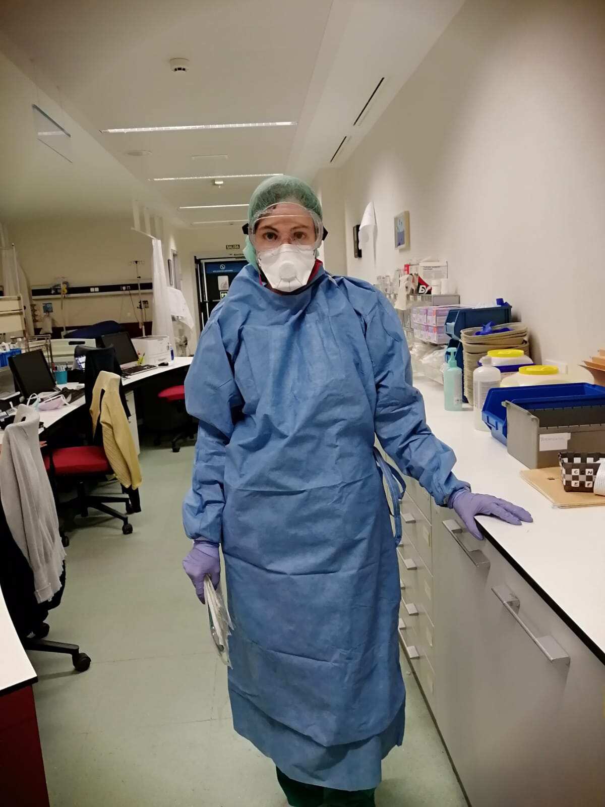 Ela de Santiago, enfermera española