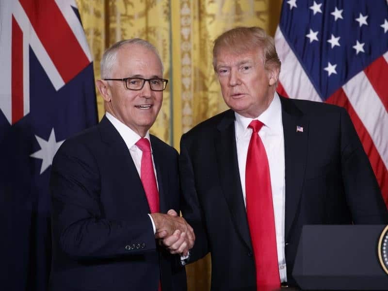 Malcolm Turnbull and Donald Trump.