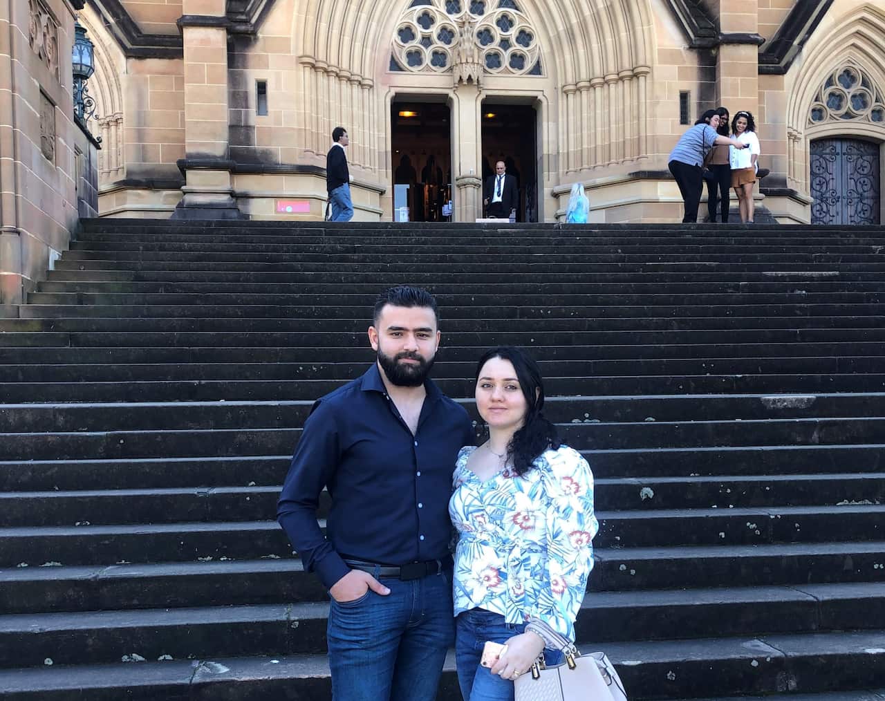 Fadi and his wife in Australia