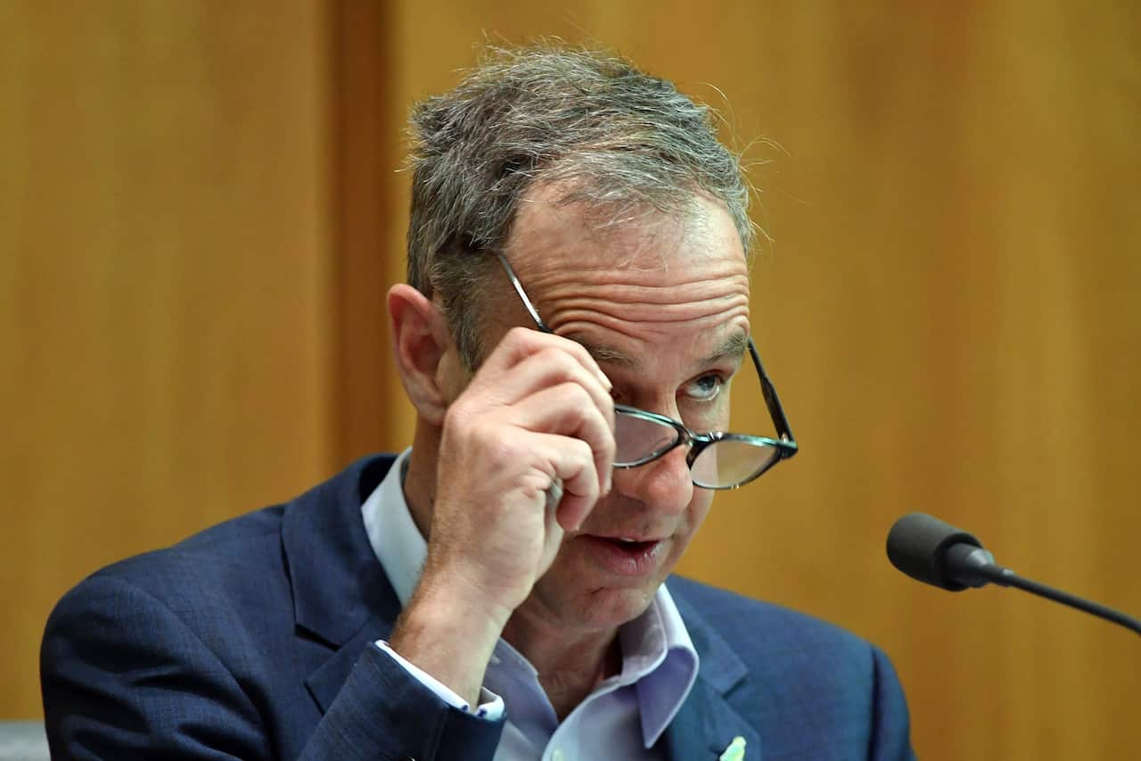 Greens Senator Nick McKim at a Senate Estimates hearing at Parliament House in Canberra.