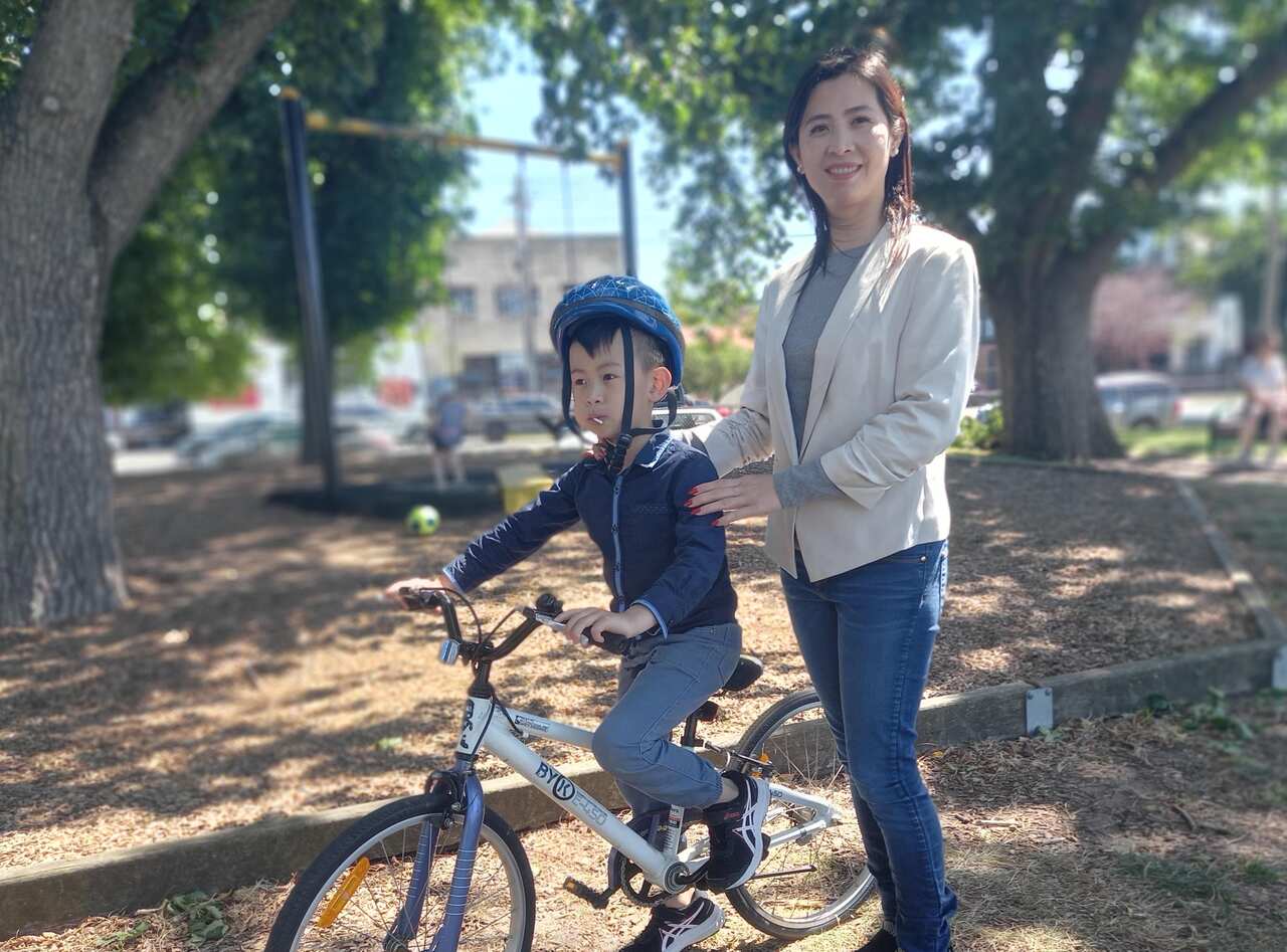 Hoa Dran pictured with her son, Andy. 