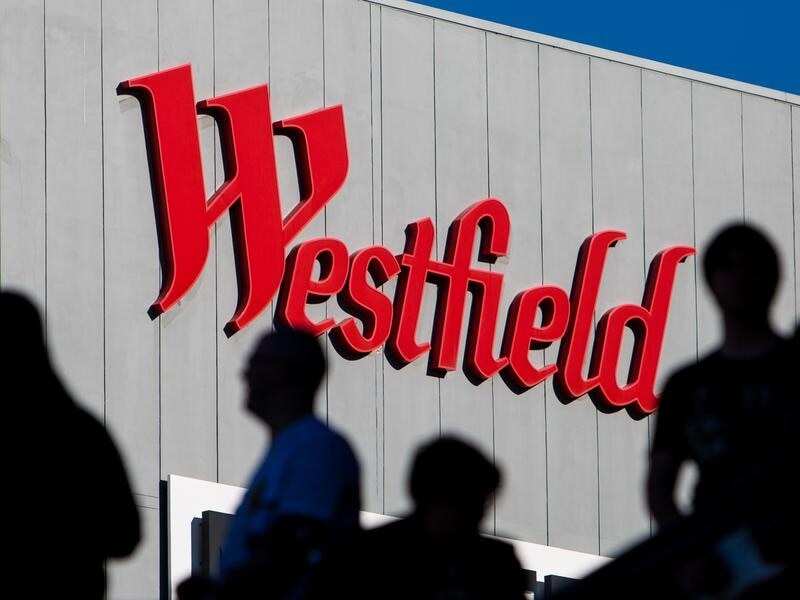 Westfield shopping centre sign.