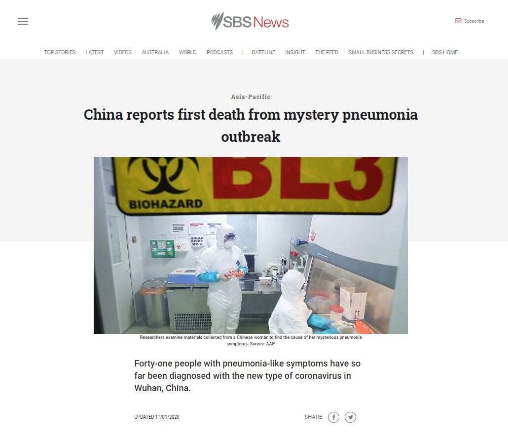 The first death was reported on January 11.