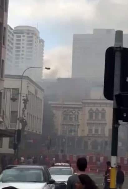 Fire at Capitol Square, Sydney on 02 Jan 2017 (Screen Capture: 7 News)