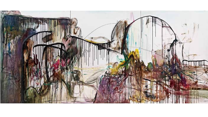 《知音》2019 布面油画 160×360cm Soulmate 2019 Oil on canvas 160×360cm