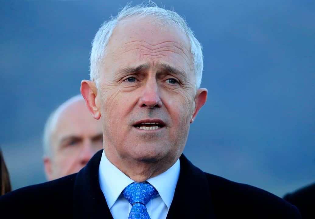 Australian Prime Minister Malcolm Turnbull has said that the flying of the Nazi flag was "absolutely wrong".